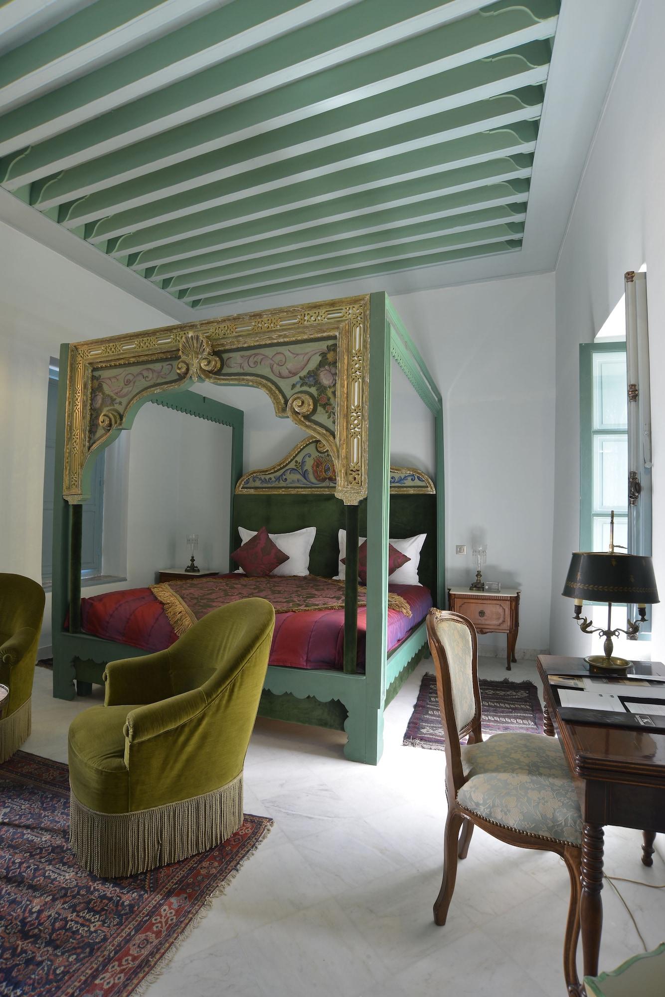 Palais Bayram Hotel Tunisz Kültér fotó A bedroom in the Riad